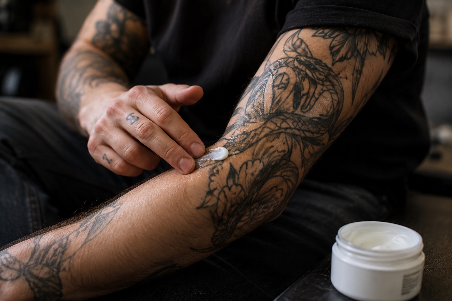 Cicatrisation d’un tatouage
